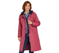 Chums Women's Fleece Lined Waterproof Fabric Jacket 44 Inches in Rose | Size: 20 Chums Rose 20