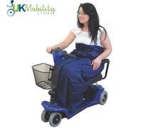 Aidapt Fleece Lined Scooter Cosy 100% Waterproof Mobility Wrap, Rainproof, Warm, Snug Fit, Polar Fleece, Foot and Lower Body Protection, Coverall, Elderly,Universal Fit,Unisex,Navy,Washable