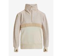 Fleece lining Roxy Sweeping Peak Half Zip light beige white Women - XL