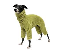 Fleece Onesie for Dogs - Full Body Coat with Legs, Soft Warm Pajamas, Winter Clothing for Italian Greyhounds, Small, Medium and Large(Grün,8#)