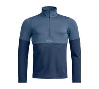 Fleece Ortovox FLEECE LIGHT ZIP NECK M (blue nunatak) Men