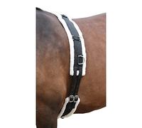 Fleece Padded Lunge Roller - Pony Horse Lunging Equipment with Adjustable Girth - Cob Under Belly Belt Strap for Training Schooling Outdoor Breaking Stable Yard (Cob, Black)