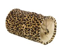 Nobby Plush Tunnel, Leopard/Beige