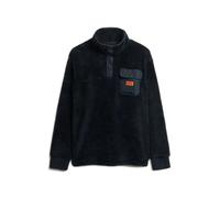 Fleece pullover with Tunisian collar Superdry Bleu S