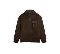 Fleece pullover with Tunisian collar Superdry Marron 2XL