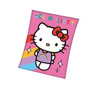Fleece Rainbow Blanket Hello Kitty Pink One Size