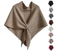 Fleece Shawl Wraps for Women, Elegant Solid Color Pashmina Fleece Poncho, Ladies Subsequenti Sweater Scarf Autumn Embrace Wwith Loop for All Seasons