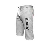 Fleece Shorts Jogging Bottom Joggers MMA Boxing Gym Fitness Sweat Shorts Casual Home Wear (Grey, XXL)
