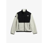 Superdry Hybrid Trekker Fleece Jacket Beige 2XL Men