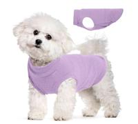 Fleece Sweater for Smalll Dogs - Purple, M - Pullover Vest | Stretchable Warm Sweatshirt, Lightweight Winter Jacket for Free Movement,Seasonal Dog Clothes,Shih Tzu, Papillon