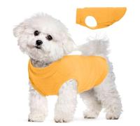 Fleece Sweater for Smalll Dogs - Yellow, M - Pullover Vest | Stretchable Warm Sweatshirt, Lightweight Winter Jacket for Free Movement,Seasonal Dog Shirt,Shih Tzu, Papillon