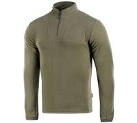 M-Tac Delta Fleece Pullover - Warm Jumper with Thumb Loops, Lightweight 190 g/m² Fleece, YKK Zip, Versatile for Outdoor and Everyday Use, Green, 3XL