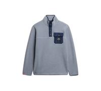 Fleece sweatshirt with snap collar Superdry Fuji Bleu 2XL