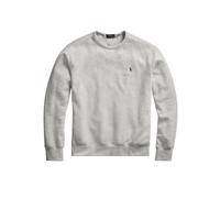 Fleece Sweatshirt with V-Insert and Embroidered Polo Player - male - Polo Ralph Lauren - Sweatshirts - Gray - 2XL - Sweatshirts & Hoodies 2XL