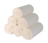 Fleece Throw Blanket 6 Pack Blankets Cozy Lightweight Travel Throw Blankets Bulk Soft Kid Pet Blanket Warm Picnic Garden Solid for Couch Bed Home Sofa Outdoor Wedding 125 X 150 CM Cream White