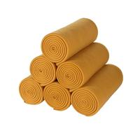 Fleece Throw Blanket 6 Pack Soft Kid Blankets Cozy Lightweight Travel Throw Blanket Bulk Pet Blanket Warm Picnic Garden Solid for Couch Bed Home Sofa Outdoor Wedding 125 X 150 CM Mustard Yellow