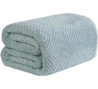 Fleece Throw Blanket for Couch Sofa Bed - Soft and Warm Quilt Lightweight Fuzzy Comfy Textured Flannel Blanket for Livingroom Travel Camping Road Trip Plush Checkered Comforter (120 * 200cm,#13)