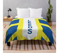 Fleece Throw Blanket Leeds United for Sofa Couch Kids 60 x 50 Inches