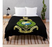 Fleece Throw Blanket The Corps of Royal Marines Logo for Sofa Couch Kids 60 x 50 Inches