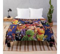 Fleece Throw Blanket The Muppet Show - vintage cast retro TV for Sofa Couch Kids 60 x 50 Inches