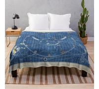 Fleece Throw Blanket Time Bandits Map of the Universe for Sofa Couch Kids 60 x 50 Inches