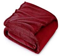Fleece Throw Blanket Twin Size Fuzzy Lightweight Warm Soft Plush Blanket for Couch, Bed, Chair | Cozy Microfiber Reversible 50x60 Sherpa Throw Blanket for Kids, Adults, Pets (Brick Red)