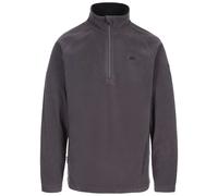 Trespass Mens Blackford Fleece Top – Anti-Pilling 1/2-Zip, Knitted 100% Polyester – Dark Grey
