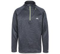 Trespass Collins Mens 1/2 Zip Fleece Black Marl in Size - XL