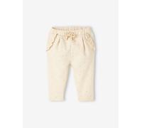 Fleece Trousers for Baby Girls white medium all over printed