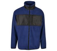 Fleece Urban Classics Patched Micro Bleu XL