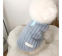 Fleece Vest Dog Sweaters for Small Dogs, Dog Sweater with Leash Ring, Puppy Clothes Pet Winter Jacket for Small Puppy Cat Pets(Blue,Medium)