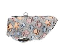 Fleece Warm Kitten Puppy Jacket With Zipper D-Ring Adjustable Chihuahua Yorkshire Terrier Pug Shiba Inu Vest Clothing,Coffee,S