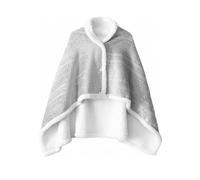 Fleece Wearable Blanket, Comfy Warm Wrap Shawl Poncho Throw with Buttons for Bed Sofa Office, 85 * 120cm (Gray)