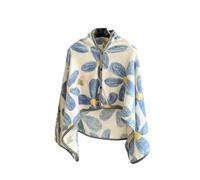 Fleece Wearable Blanket Flannel Plaid Ponchos Shawl Soft Plush Winter Warm Throw Buttons Cape Tippet Double Layer Lap Comfy Wraps (UK, Alpha, One Size, Regular, Regular, 100 * 140cm, Wintertraum)