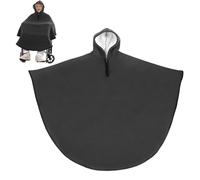 Fleece Wheelchair Blanket Poncho Winter Windproof - Shawl Blanket Cape Adult Warm Cover, Three-Layer Tickened Thermal Poncho for Wheelchair Users, Mobility Scooter & Elderly(Gray)