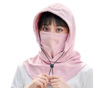 Fleece Windproof Face Cover,Ski Balaclava Face Cover - Adjustable Breathable Balaclavas for Men | Face Cover Windproof Neck Warmer for Family Friends Colleagues, pink, se beskrivning