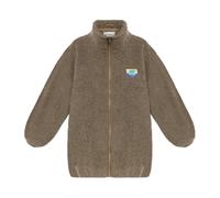 Fleece with logo patch - female - American Vintage - Zip-throughs - Brown - XS/S - Sweatshirts & Hoodies XS/S