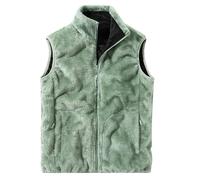 Fleece Women's Heated Gilet, Heated Vest With 3 Temperature Adjustable Smart Temp Control Ladies Body Warmer, Up To 8 Hours,For Commuting,Outdoor Work(Green,S)