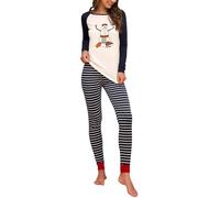 Fleece Womens Pyjamas Winter Wear For Women Uk Autumn And Winter Sets Europe And The States Christmas Old Man Home Two Sets Of Pajamas Christmas Pyjamas Shorts Set Womens Coords Blue S
