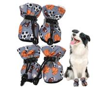 Fleeing Boots in Fleece for Dogs - 4 Non-Slip Rooms for Winter, Ideal for Poodle, German Shepherd on the Ground Floor