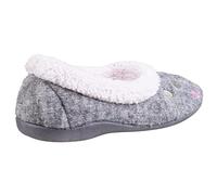 Fleet & Foster Alaska Womens Moccasin & Ballerina Slippers Grey 6 UK