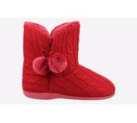 Fleet & Foster Apple Bootie Slippers Womens - Red - Size UK 4