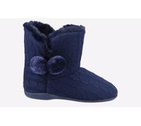 Fleet & Foster Apple Womens Blue Bootie Slipper - Size 6 UK - Blue