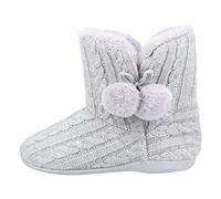 Fleet & Foster Apple Womens Grey Bootie Slipper - Size 8 UK - Grey