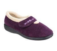 Fleet & Foster Capa Touch Fastening Memory Foam Slipper Female Plum UK Size 8