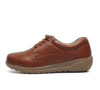 Fleet & Foster Cathy Leather Waterproof Womens Shoes Trainers, Size 3 In Tan
