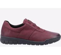 Fleet & Foster Cristianos Memory Foam Shoe Womens | Slip On Shoes | Burgundy / Black | UK Size 3