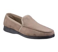 Fleet & Foster Dakis Beige Velour Male Classic Mens Slippers