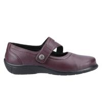 Fleet & Foster Ethel Memory Foam Womens Shoes - Burgundy - Size UK 8