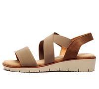 Fleet & Foster Freesia Womens Memory Foam Sandals | Slip On Shoes | Brown | UK Size 7